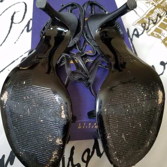 Stuart Weitzman Satin Sandal - Picture 5 of 8